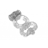 Прозрачное эрекционное кольцо Rings Treadle с подхватом - Lola Games - в Электростали купить с доставкой
