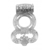 Прозрачное эрекционное кольцо Rings Treadle с подхватом - Lola Games - в Электростали купить с доставкой