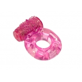 Розовое эрекционное кольцо с вибрацией Rings Axle-pin - Lola Games - в Электростали купить с доставкой