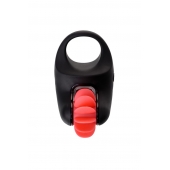 Чёрно-красное эрекционное виброкольцо Erotist - Erotist Adult Toys - в Электростали купить с доставкой