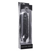 Чёрная увеличивающая насадка на член Mamba Cock Sheath Packaged - 16,5 см. - XR Brands - в Электростали купить с доставкой