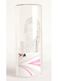 Прозрачная гелевая насадка с клиторальным отростком - 13 см. - Toyfa Basic - в Электростали купить с доставкой