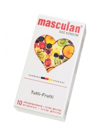 Жёлтые презервативы Masculan Ultra Tutti-Frutti с фруктовым ароматом - 10 шт. - Masculan - купить с доставкой в Электростали