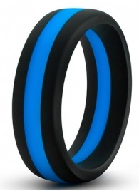 Черно-синее эрекционное кольцо Silicone Go Pro Cock Ring - Blush Novelties - в Электростали купить с доставкой