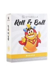 Стимулирующий презерватив-насадка Roll   Ball Banana - Sitabella - купить с доставкой в Электростали