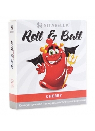 Стимулирующий презерватив-насадка Roll   Ball Cherry - Sitabella - купить с доставкой в Электростали