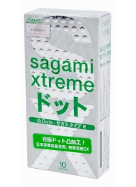 Презервативы Sagami Xtreme Type-E с точками - 10 шт. - Sagami - купить с доставкой в Электростали