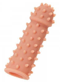 Телесная реалистичная насадка KOKOS Extreme Sleeve 03 с дополнительной стимуляцией - 12,7 см. - KOKOS - в Электростали купить с доставкой