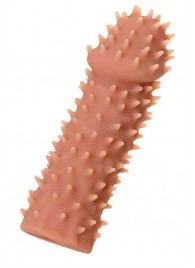 Телесная реалистичная насадка KOKOS Extreme Sleeve 07 с дополнительной стимуляцией - 12,7 см. - KOKOS - в Электростали купить с доставкой