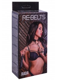 Черный поводок и чокер с кольцом Rada - Rebelts - купить с доставкой в Электростали