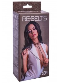 Коричневый поводок и чокер с кольцом Sofi - Rebelts - купить с доставкой в Электростали