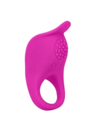 Ярко-розовое эрекционное виброкольцо Silicone Rechargeable Teasing Enhancer - California Exotic Novelties - в Электростали купить с доставкой