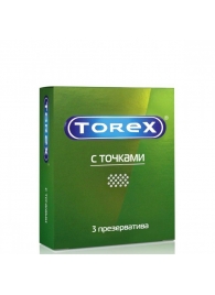 Текстурированные презервативы Torex  С точками  - 3 шт. - Torex - купить с доставкой в Электростали