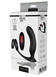 Черный массажер простаты REMOTE P-PLEASER - Dream Toys - в Электростали купить с доставкой