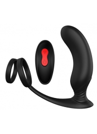 Черный массажер простаты REMOTE P-PLEASER - Dream Toys - в Электростали купить с доставкой