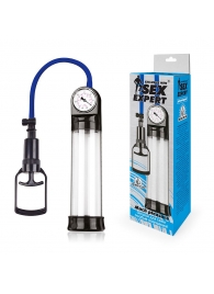 Прозрачная вакуумная помпа Sex Expert с манометром - Sex Expert - в Электростали купить с доставкой