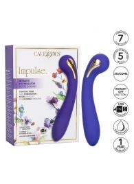 Фиолетовый вибромассажер с электростимуляцией Intimate Estim Petite G Wand - 19 см. - California Exotic Novelties - купить с доставкой в Электростали