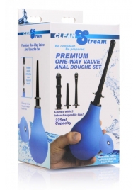 Анальный душ с 3 насадками Premium One-way Valve Anal Douche Set - XR Brands - купить с доставкой в Электростали