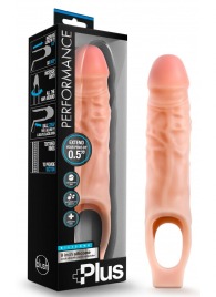 Телесный реалистичный фаллоудлинитель 9 Inch Silicone Cock Sheath Penis Extender - 22,86 см. - Blush Novelties - в Электростали купить с доставкой