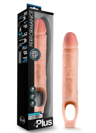 Телесный реалистичный фаллоудлинитель 10 Inch Silicone Cock Sheath Penis Extender - 25,4 см. - Blush Novelties - в Электростали купить с доставкой