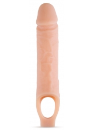 Телесный реалистичный фаллоудлинитель 10 Inch Silicone Cock Sheath Penis Extender - 25,4 см. - Blush Novelties - в Электростали купить с доставкой