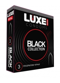 Черные презервативы LUXE Royal Black Collection - 3 шт. - Luxe - купить с доставкой в Электростали