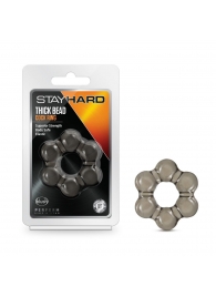 Дымчатое эрекционное кольцо Stay Hard Thick Bead Cock Ring - Blush Novelties - в Электростали купить с доставкой