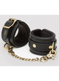 Черные наручники Bound to You Faux Leather Wrist Cuffs - Fifty Shades of Grey - купить с доставкой в Электростали