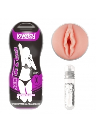 Телесный мастурбатор-вагина Sex In A Can Vagina Stamina Tunnel - Lovetoy - в Электростали купить с доставкой