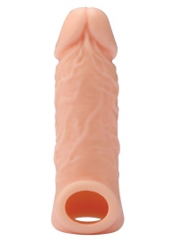 Телесная насадка EXTENDER WITH BALL STRAP 5.5 - 14 см. - Dream Toys - в Электростали купить с доставкой