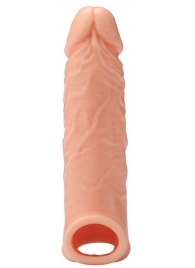 Телесная насадка EXTENDER WITH BALL STRAP 6.5 - 17 см. - Dream Toys - в Электростали купить с доставкой