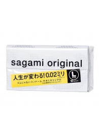 Презервативы Sagami Original 0.02 L-size увеличенного размера - 10 шт. - Sagami - купить с доставкой в Электростали