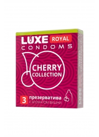 Презервативы с ароматом вишни LUXE Royal Cherry Collection - 3 шт. - Luxe - купить с доставкой в Электростали