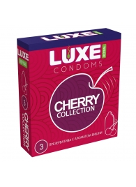 Презервативы с ароматом вишни LUXE Royal Cherry Collection - 3 шт. - Luxe - купить с доставкой в Электростали