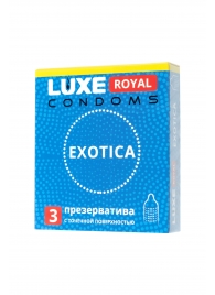 Текстурированные презервативы LUXE Royal Exotica - 3 шт. - Luxe - купить с доставкой в Электростали