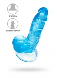 Голубой реалистичный фаллоимитатор Indy - 15,8 см. - A-toys купить с доставкой в интернет-магазине Orgasmix в Электростали Голубой реалистичный фаллоимитатор Indy - 15,8 см. - A-toys
