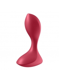 Красный вибромассажёр простаты Satisfyer Backdoor Lover - 14 см. - Satisfyer - в Электростали купить с доставкой