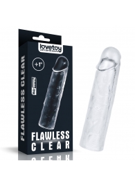 Прозрачная насадка-удлинитель Flawless Clear Penis Sleeve Add 1 - 15,5 см. - Lovetoy - в Электростали купить с доставкой