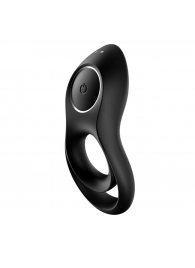 Черное эрекционное виброкольцо Legendary Duo - Satisfyer - в Электростали купить с доставкой