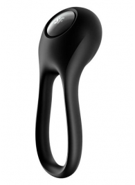 Черное эрекционное виброкольцо Majestic Duo - Satisfyer - в Электростали купить с доставкой