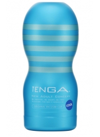 Мастурбатор с охлаждающей смазкой TENGA Original Vacuum Cup Cool - Tenga - в Электростали купить с доставкой