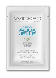 Гель-лубрикант Simply Aqua Jelle - 3 мл. - Wicked - купить с доставкой в Электростали