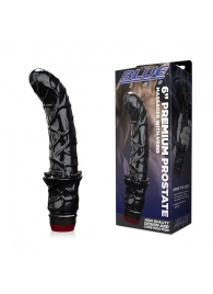 Черный вибромассажер простаты 6  Premium Prostate Massager - BlueLine - в Электростали купить с доставкой