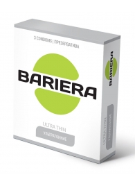 Ультратонкие презервативы Bariera Ultra Thin - 3 шт. - Bariera - купить с доставкой в Электростали