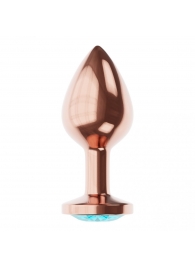 Пробка цвета розового золота с малиновым кристаллом Diamond Topaz Shine L - 8,3 см. - Lola Games - купить с доставкой в Электростали