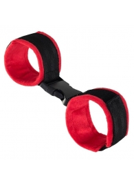 Красно-черные велюровые оковы Anonymo - ToyFa - купить с доставкой в Электростали