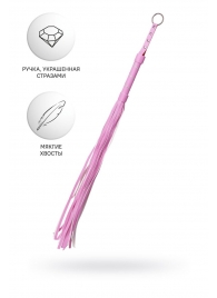 Розовый флоггер Anonymo - 64 см. - ToyFa - купить с доставкой в Электростали