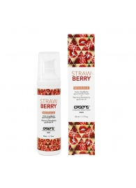 Разогревающее массажное масло  с ароматом клубники Gourmet Strawberry - 50 мл. - Exsens - купить с доставкой в Электростали