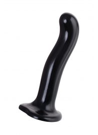 Черный стимулятор для пар P G-Spot Dildo Size M - 18 см. - Strap-on-me - в Электростали купить с доставкой