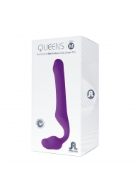 Лиловый безремневой страпон Queens M - Adrien Lastic - купить с доставкой в Электростали